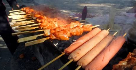 春游6-8人烧烤清单