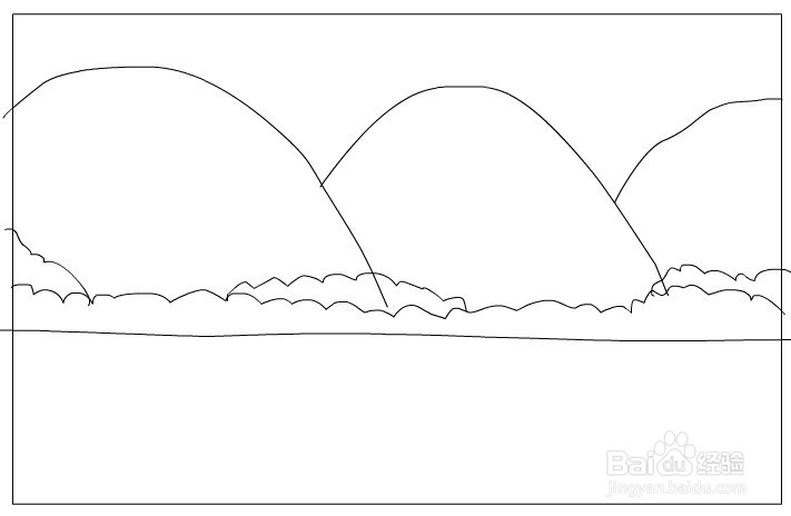flash如何绘制一个田野场景
