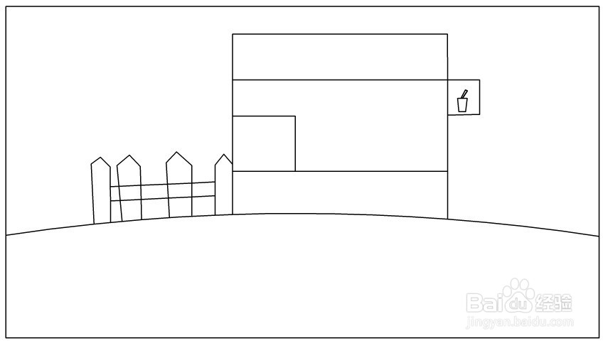 Flash绘制一个黑白线条的奶茶店