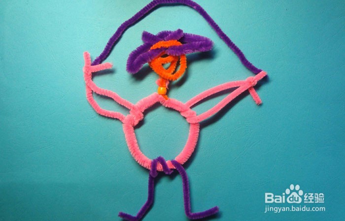 <b>毛根手工如何制作一个跳绳的小女孩</b>