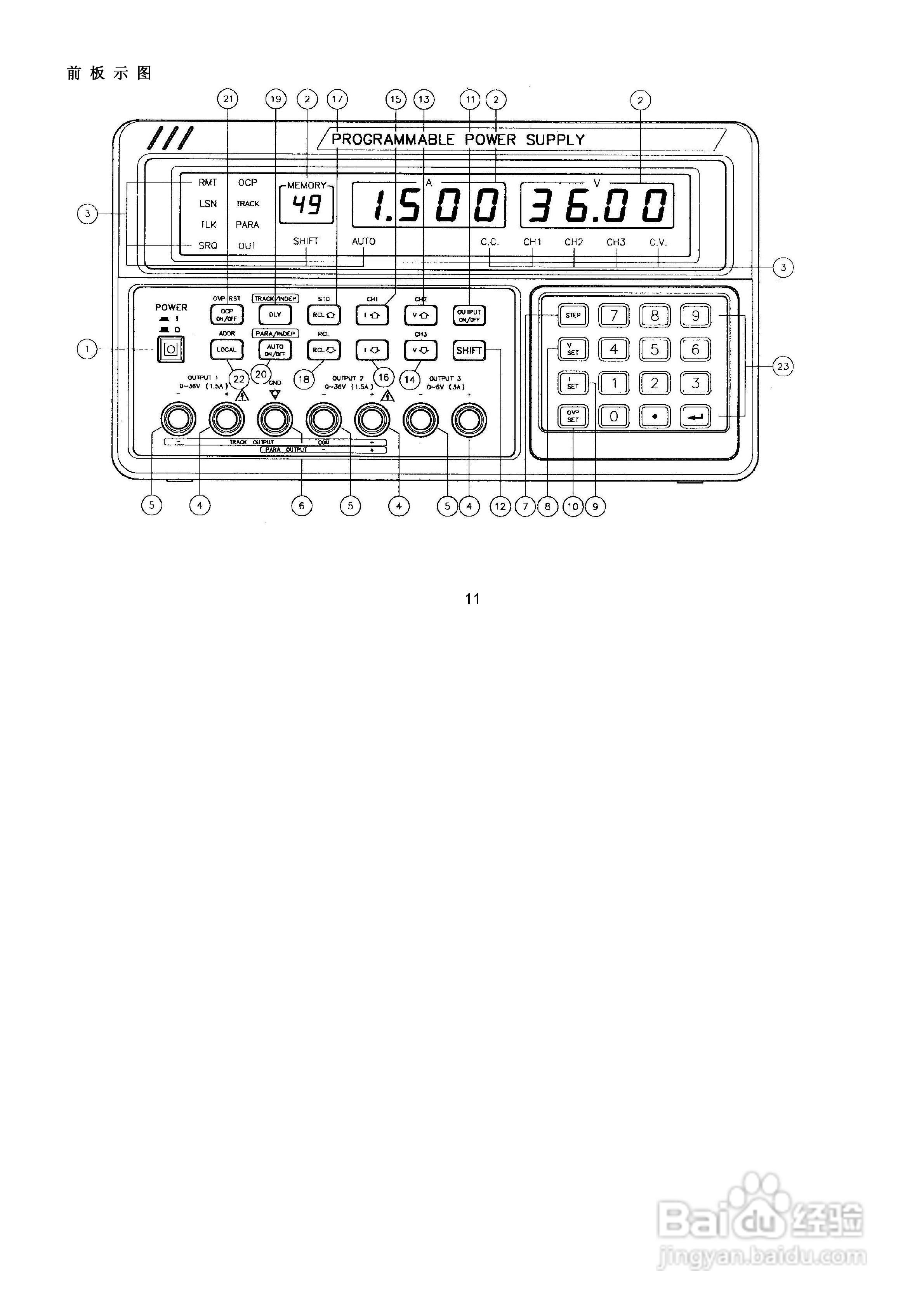 PPT-3615G可编程线性直流电源使用说明书:[2]