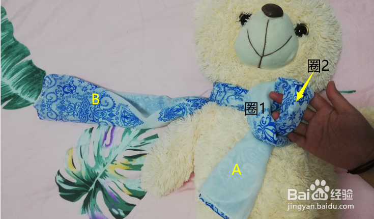 围巾打结的方法