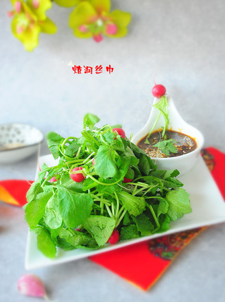 橙汁萝卜苗-春季爽口凉菜