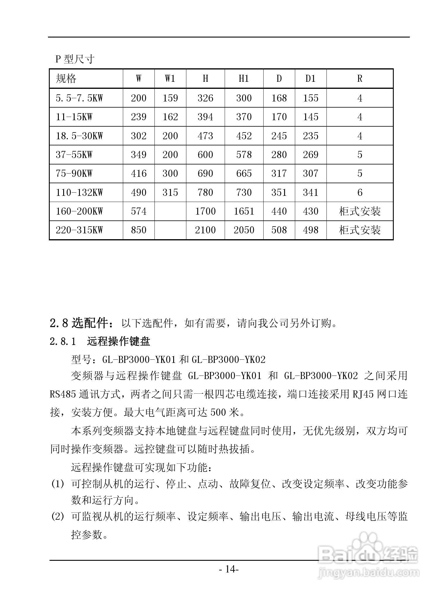 GL-BP3000系列变频调速器说明书:[2]
