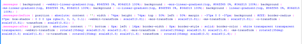 html+CSS3实现iOS7扁平化messages图标
