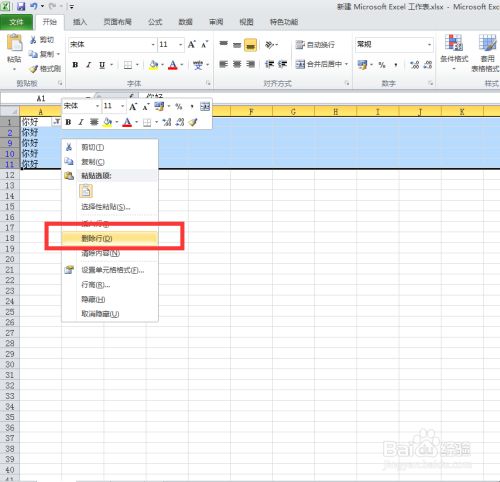 Excel怎么删除包含某个字的所有行