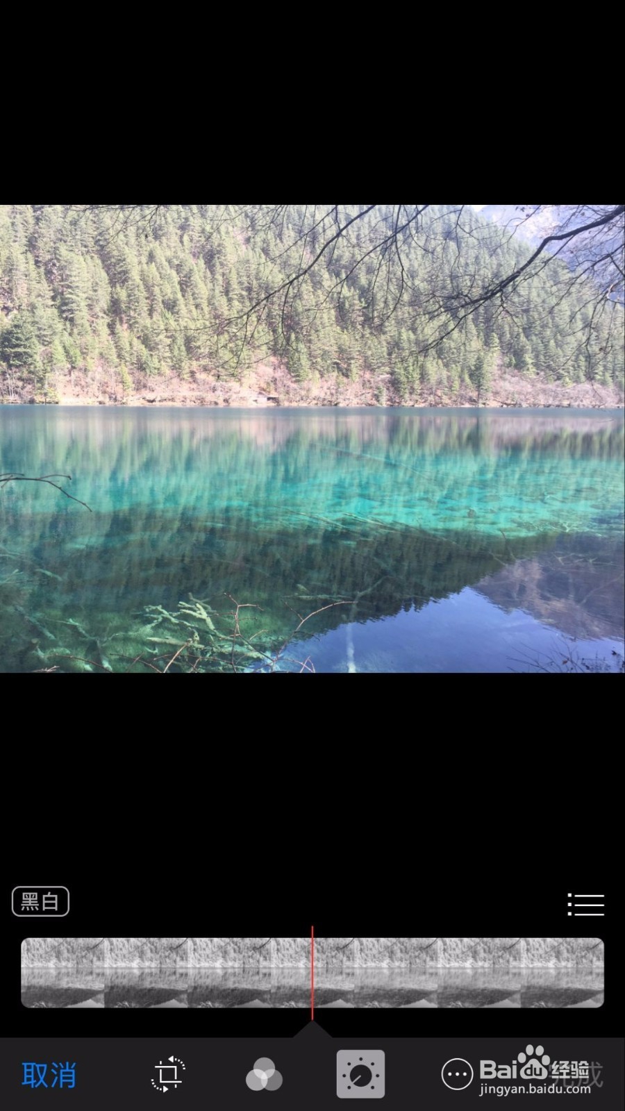 苹果手机如何照片的调整黑白参数(IOS10)