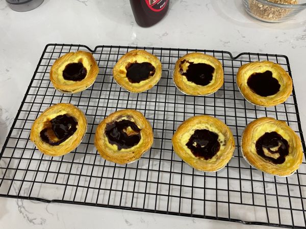 巧克力流心脏脏蛋挞