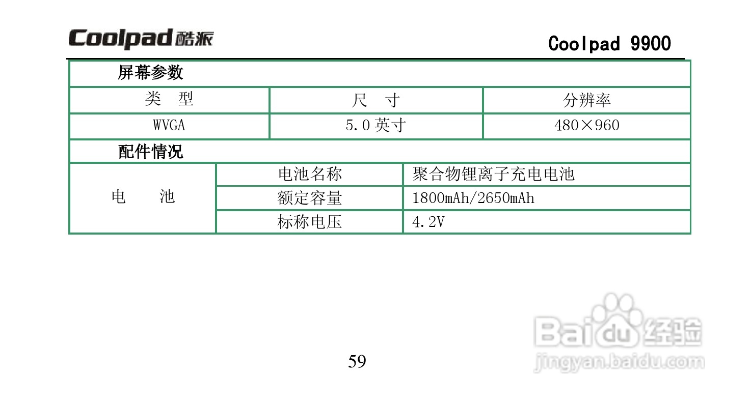 酷派Coolpad 9900手机使用说明书:[8]