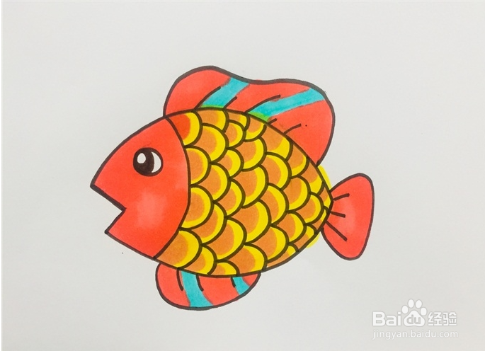 鱼鳞应该怎么画