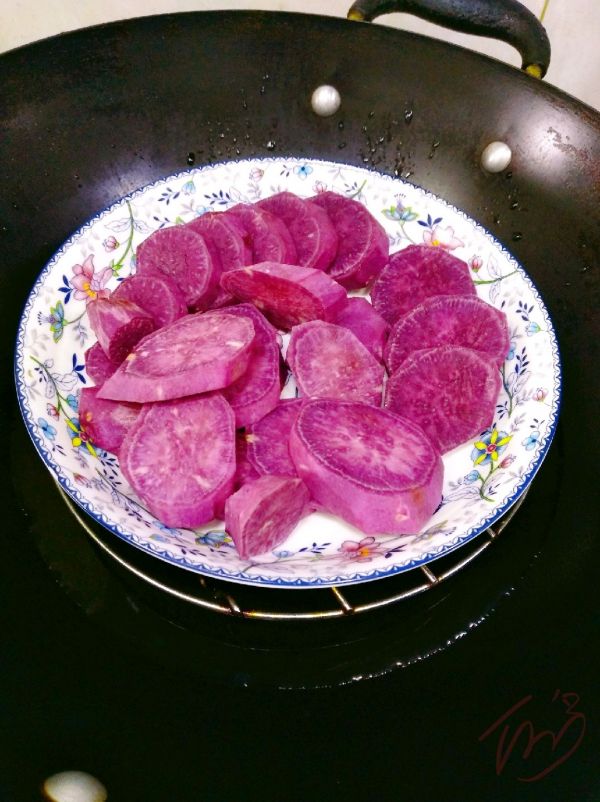 吐司新吃法紫薯三明治