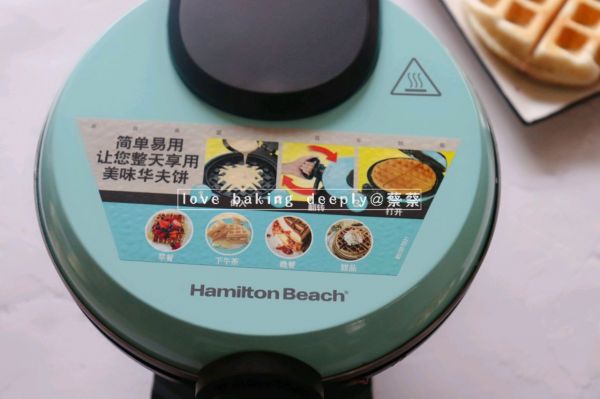 紫薯芝士华夫饼