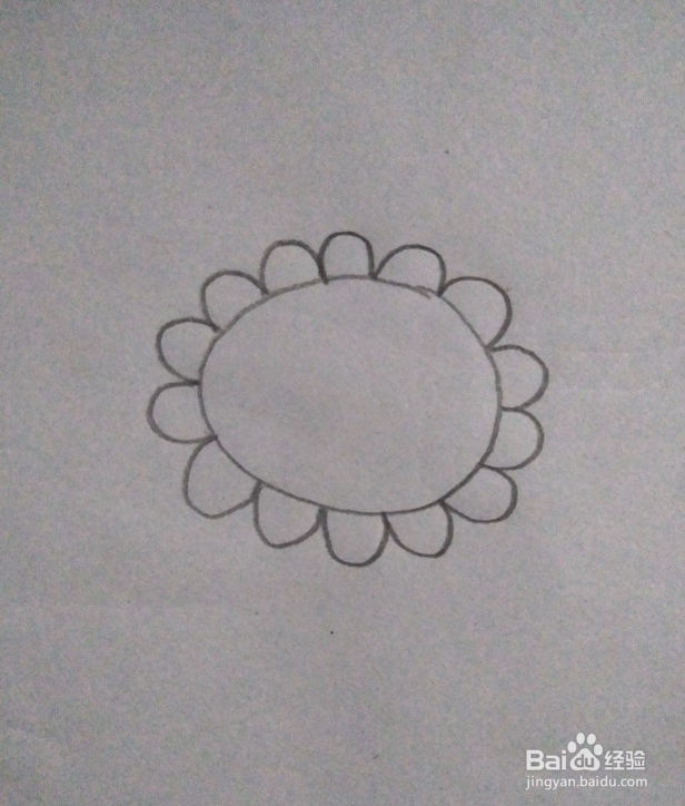 向日葵简笔画教学