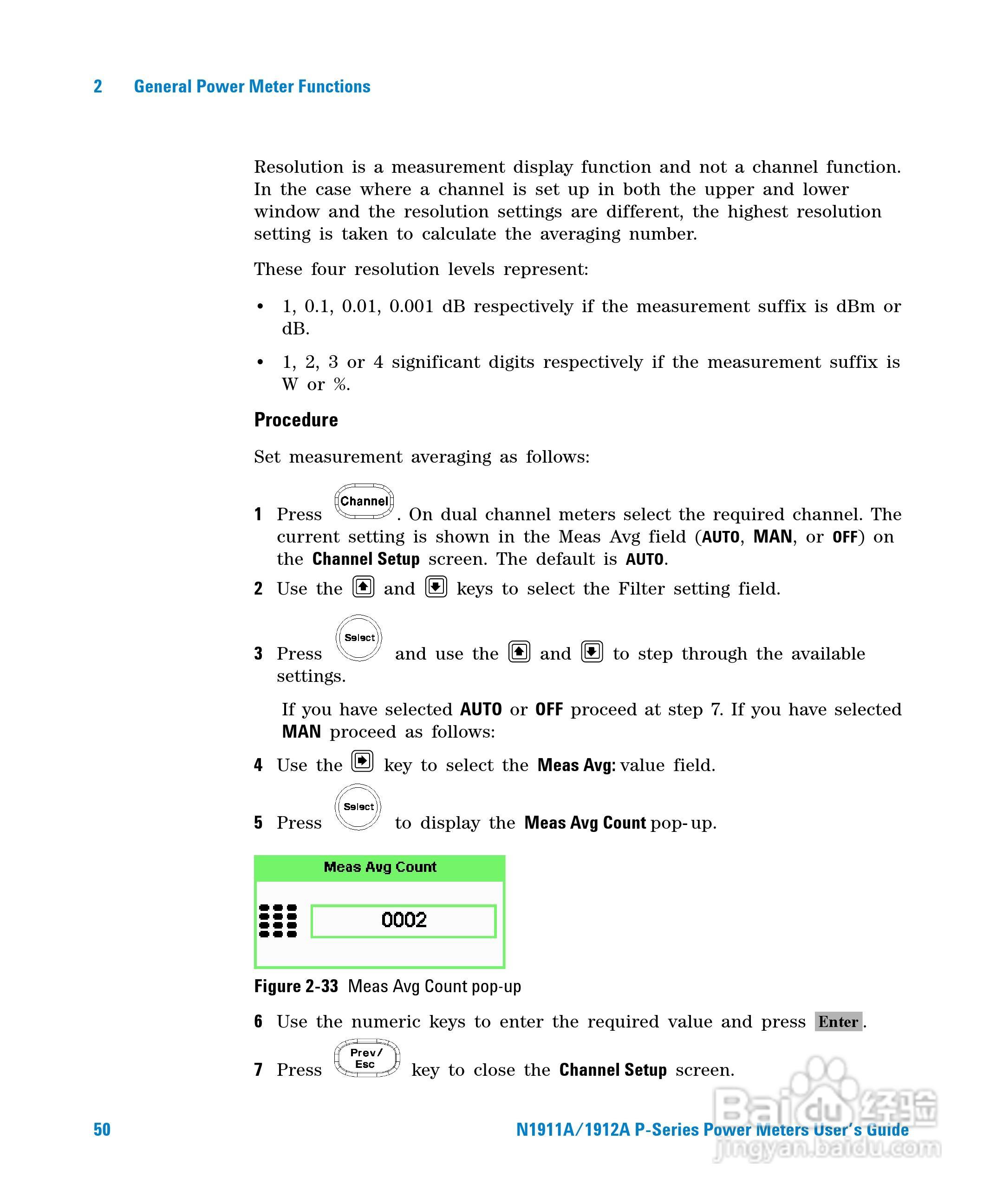 N1911A功率表使用手册:[8]