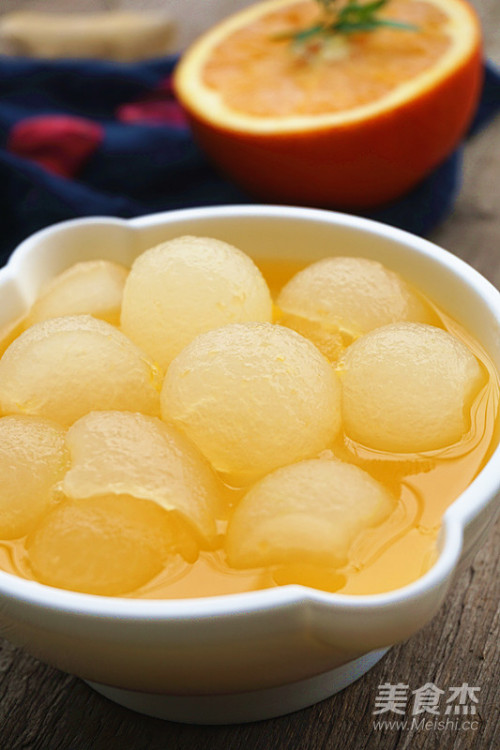 橙汁冬瓜球的做法