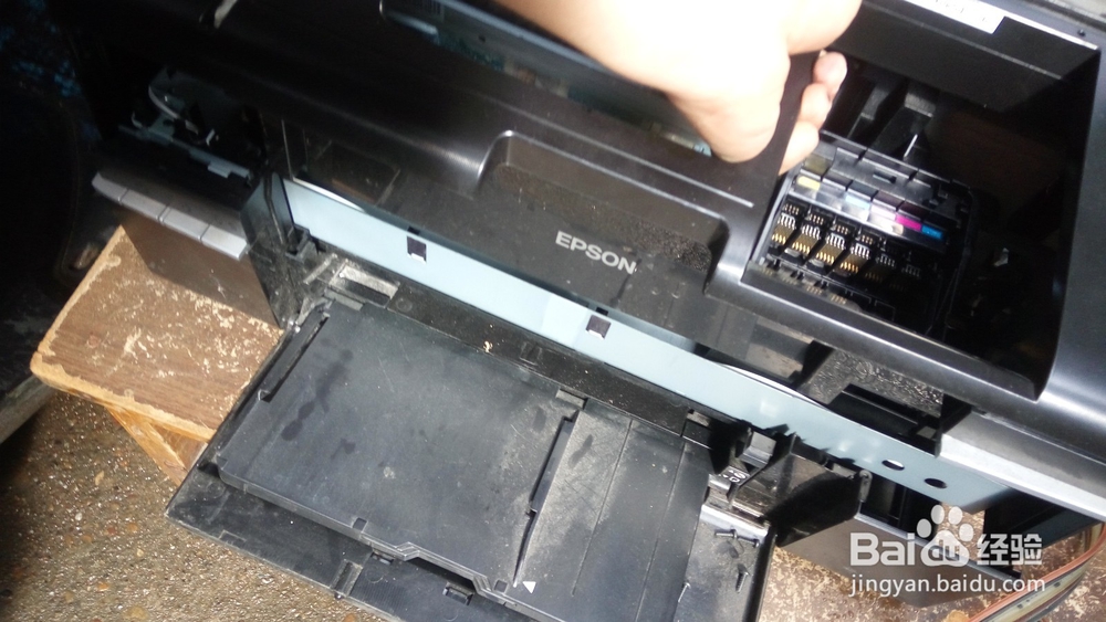 EPSON爱普生R330喷墨打印机进纸架拆解