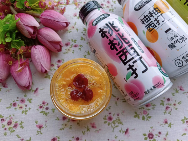 芒果桃桃气泡水