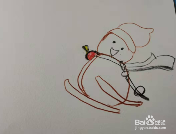 冰雪运动手抄报怎么画
