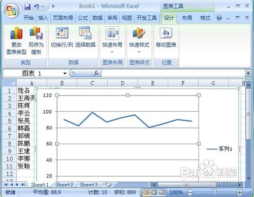Excel2007表格怎样制作折线图