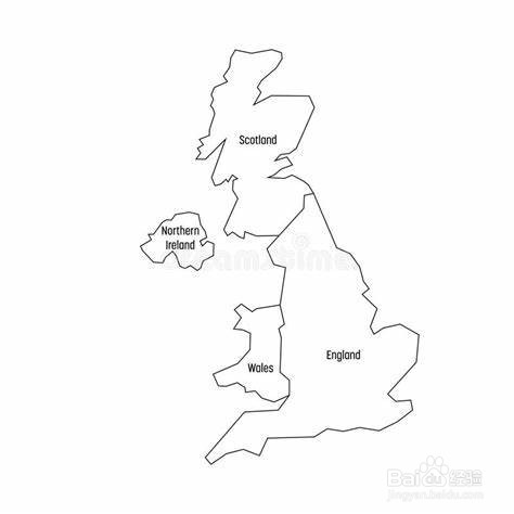 英国轮廓图 简图图片