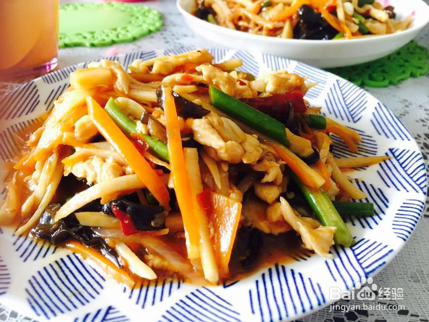 鱼香鸡丝的做法