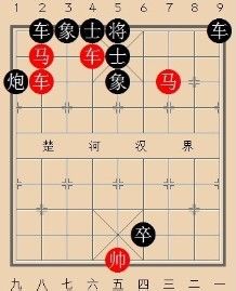 中国象棋杀法——白马现蹄