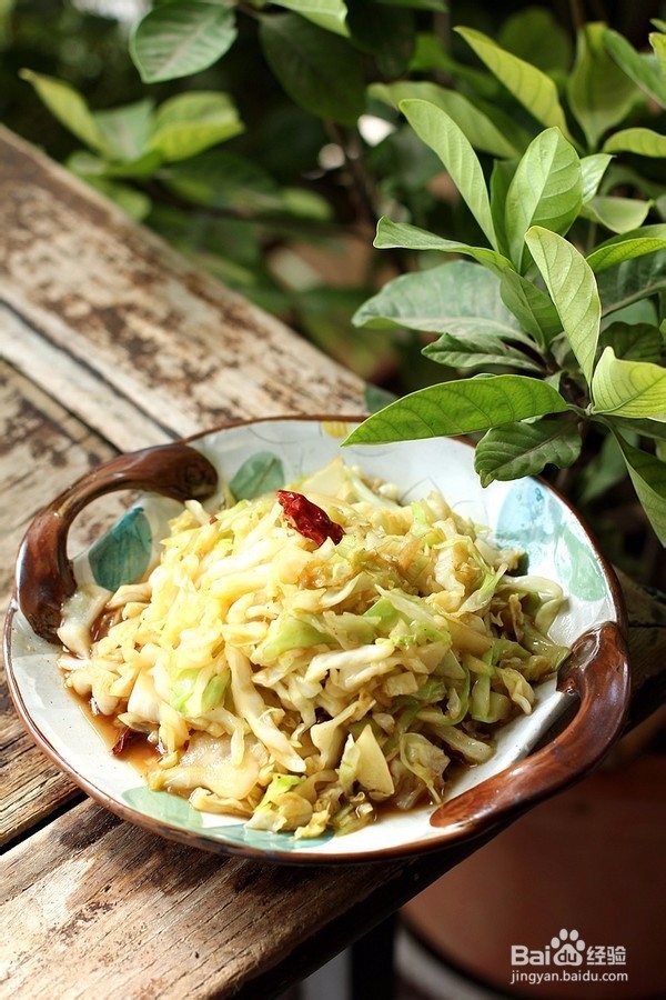 素炒莲花白的做法