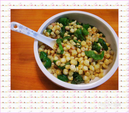 家常青椒玉米的做法