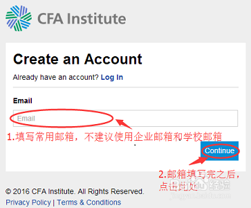 CFA注册流程详解