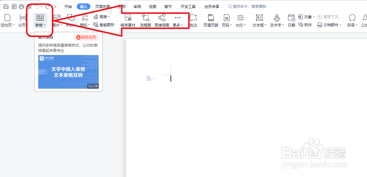 DOCX怎样插入表格