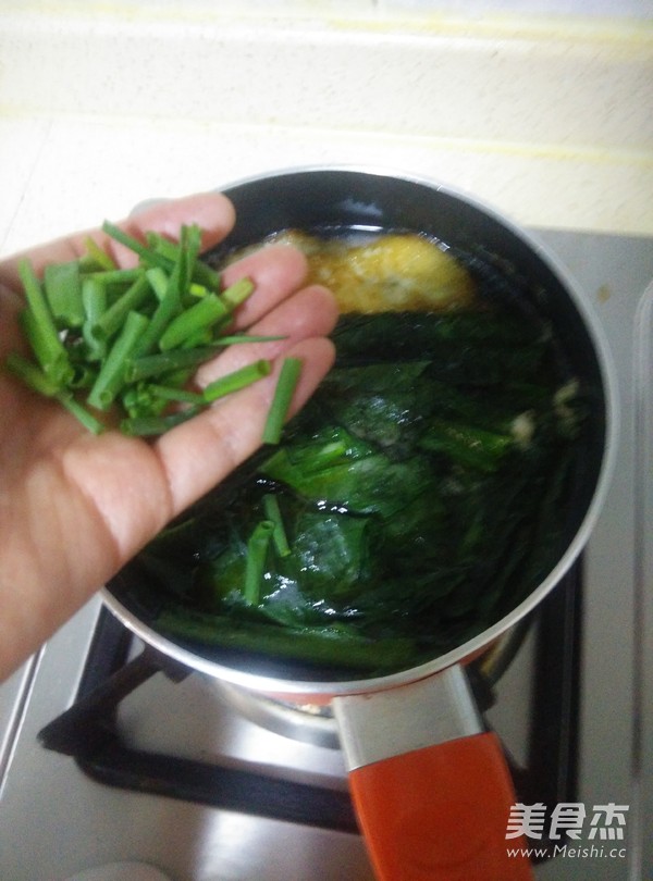 青菜鸡蛋汤的做法