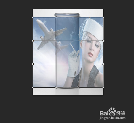 ps给圆柱筒加包装纸的技巧