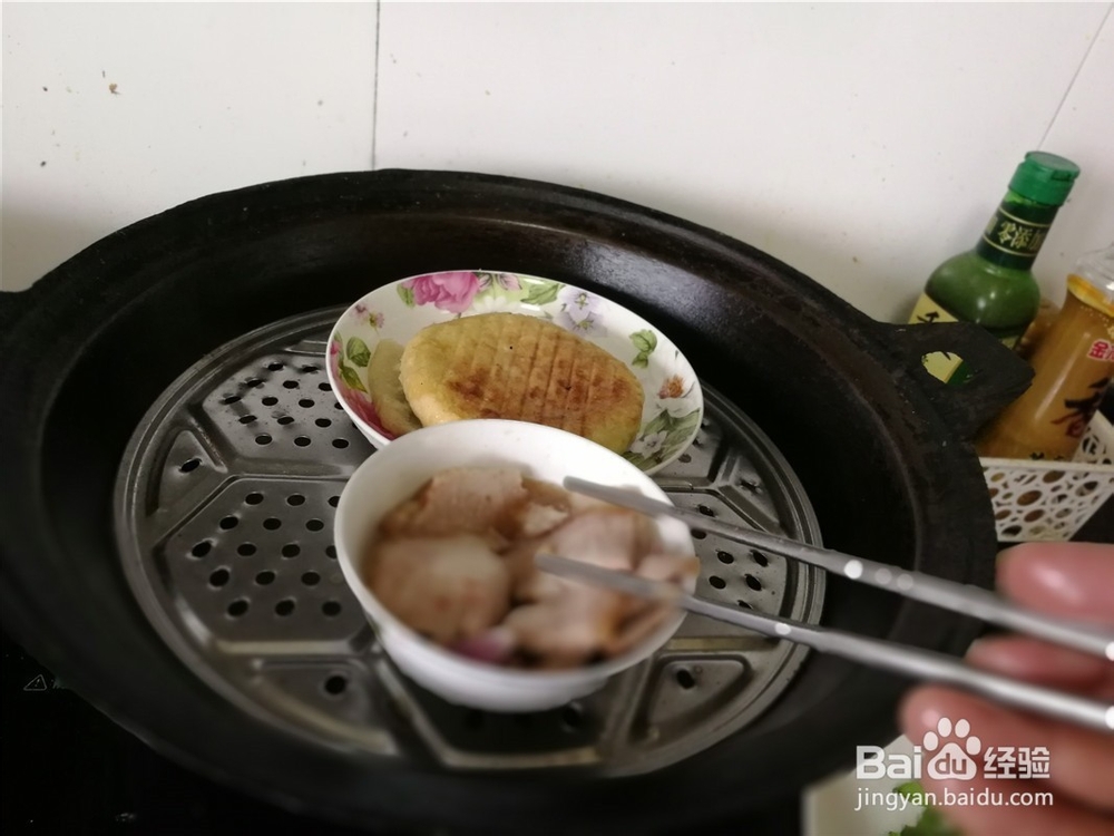 葱香蒸猪蹄膀肉片