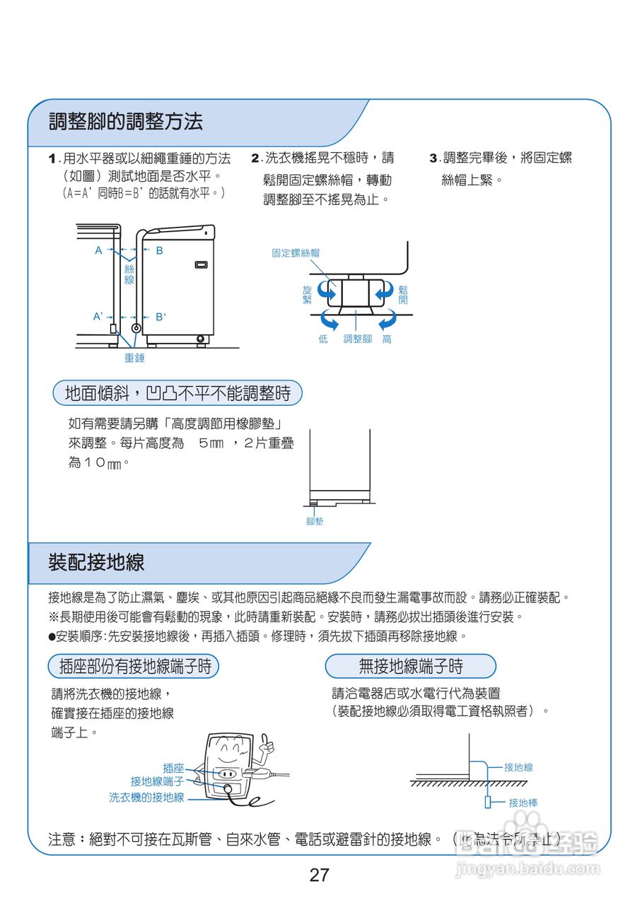 三洋SW-10UF洗衣机使用说明书:[3]
