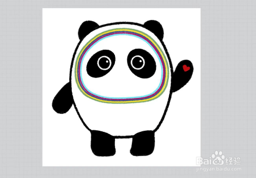 冰墩墩怎么画