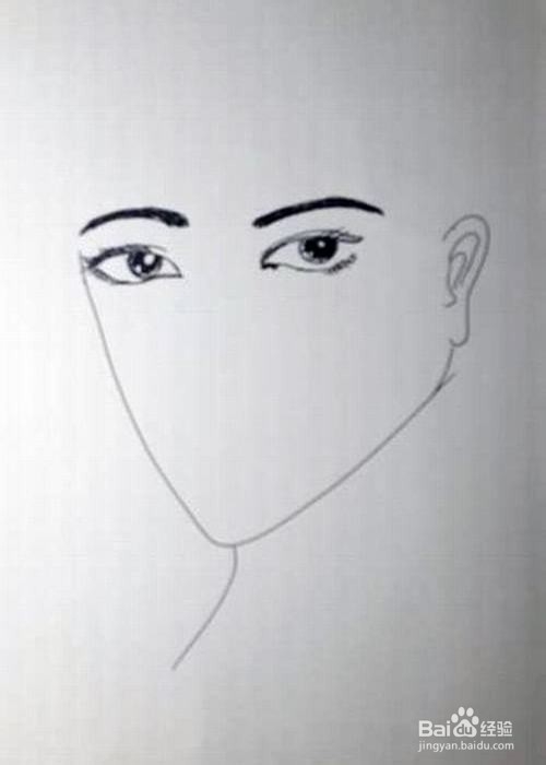 画一个古典美女