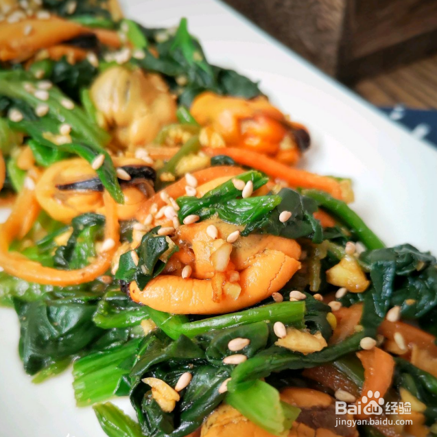 海虹拌菠菜怎么做