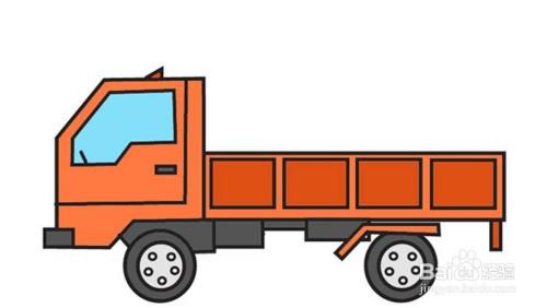 货车的儿童卡通简笔画教程