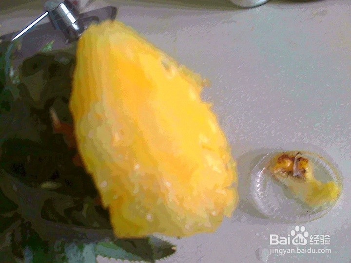 怎样将废弃的菠萝叶做成绿叶花