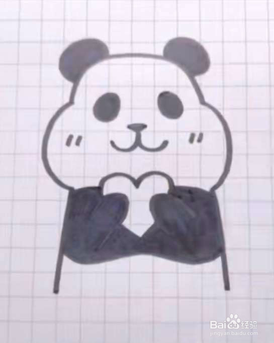 #我来了#简笔画熊猫怎么画
