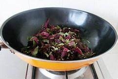 苋菜炒饭的做法
