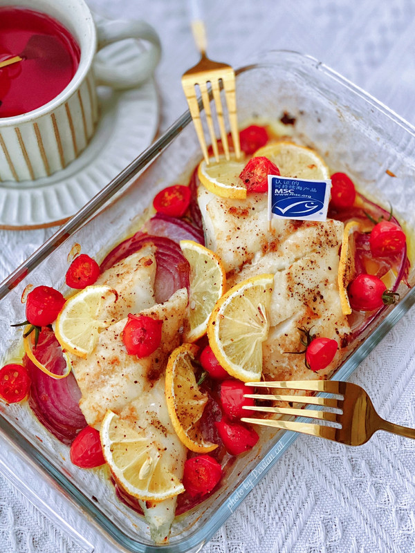 番茄柠檬黄油距比目鱼