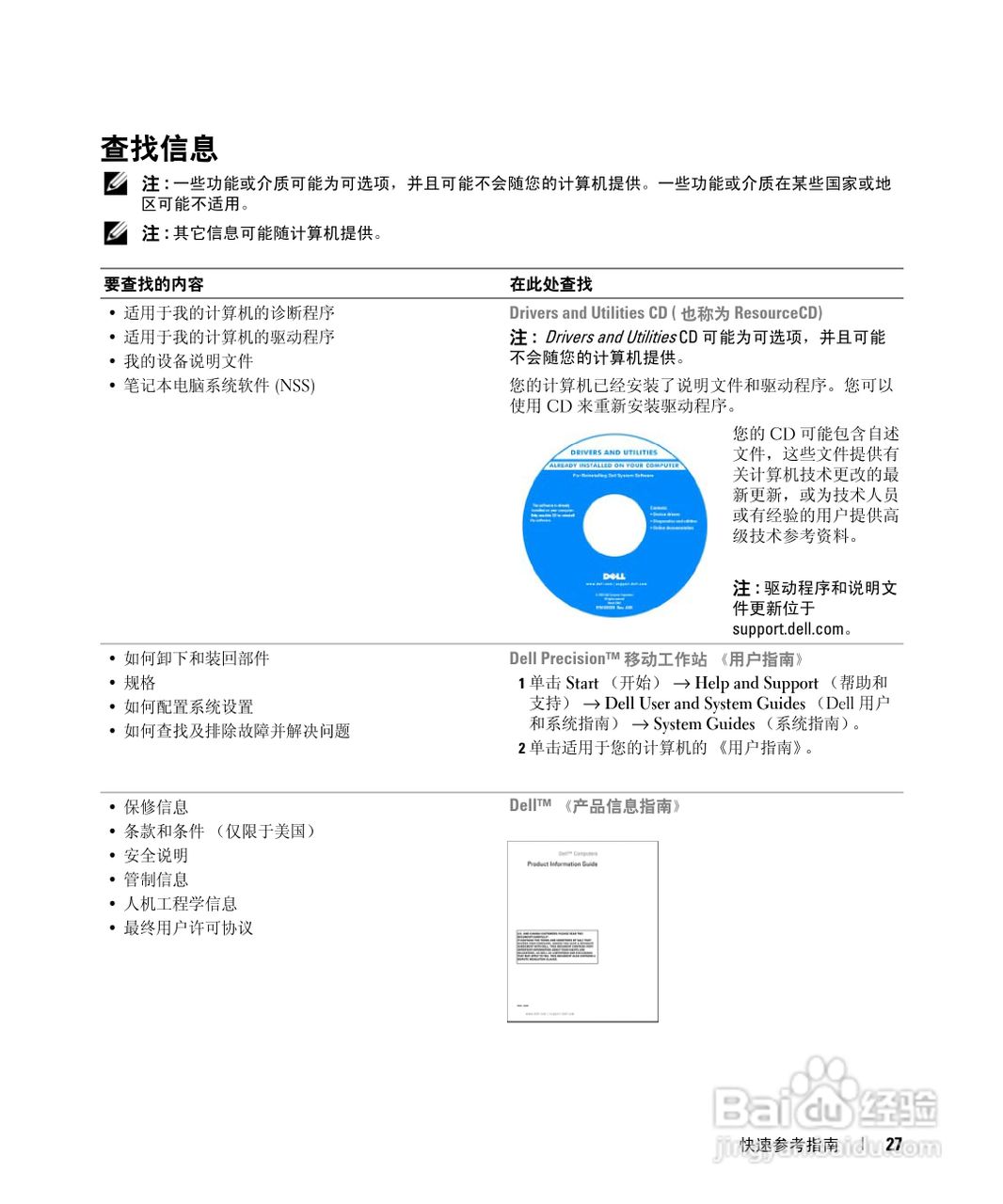 戴尔Precision M65笔记本电脑使用说明书:[3]