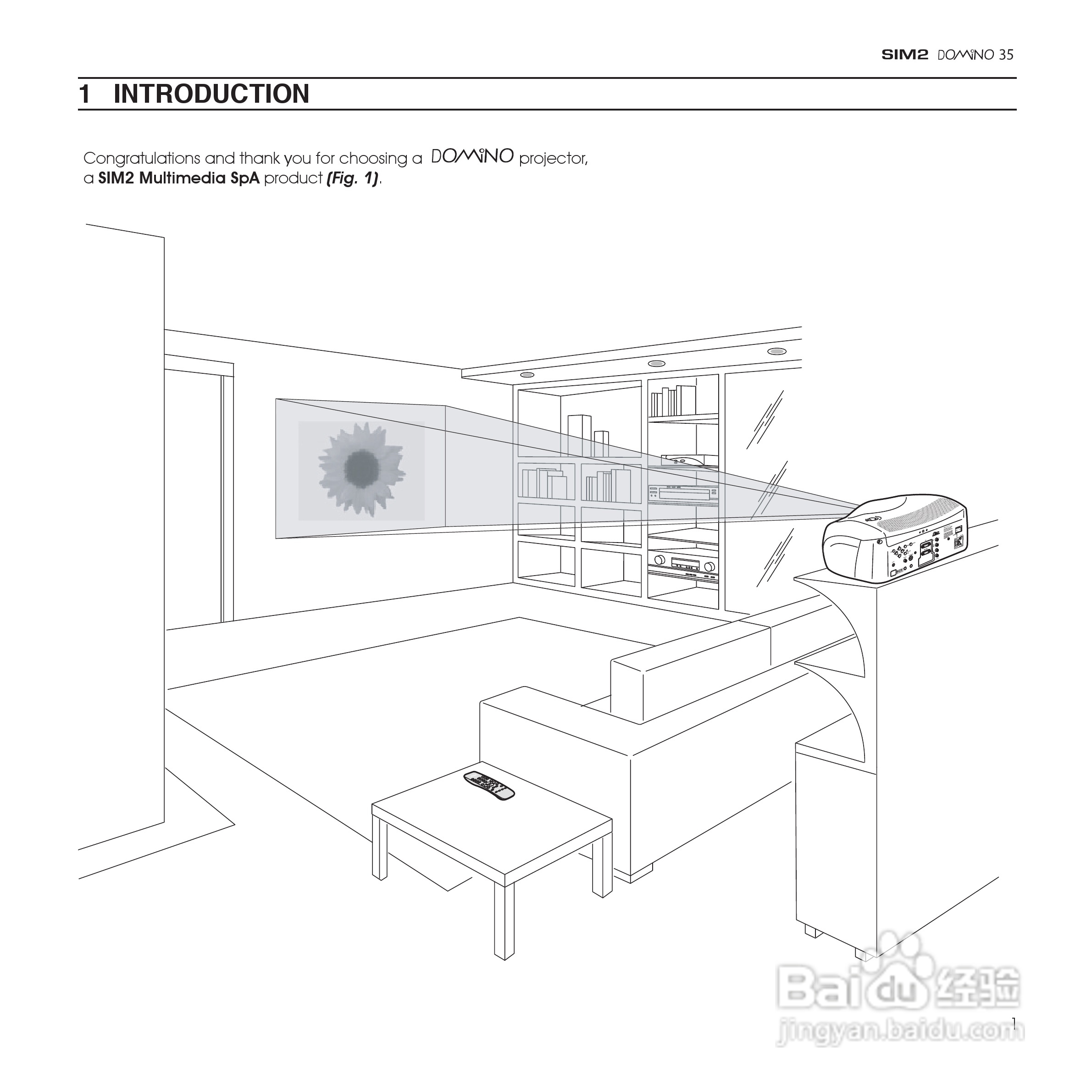 SIM2 DOMINO 35投影机说明书:[1]