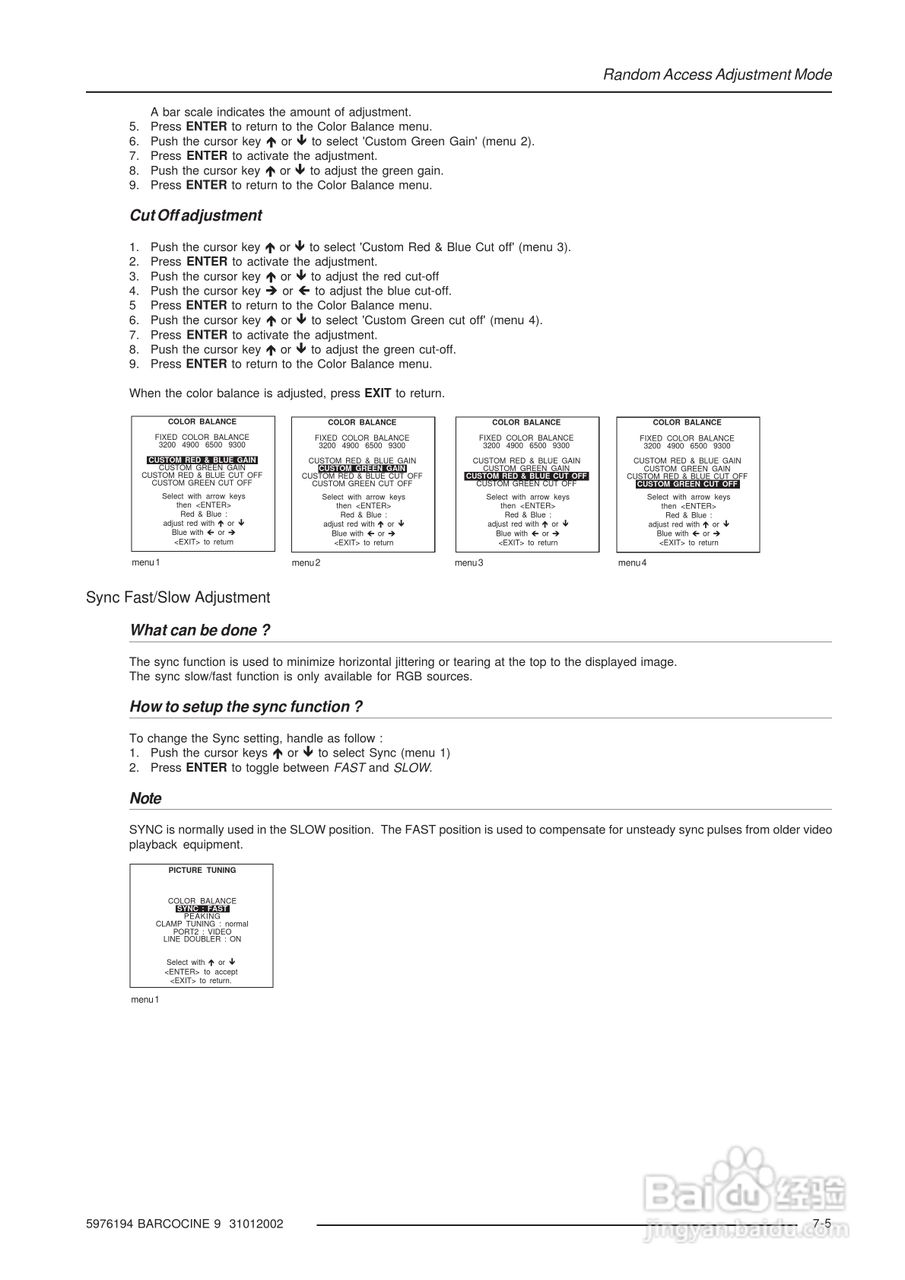 Barco巴可 Cine 9投影机说明书:[5]