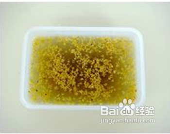 夏日清新冰爽甜品——晶莹剔透的桂花茶冻