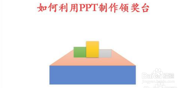 如何利用PPT制作领奖台