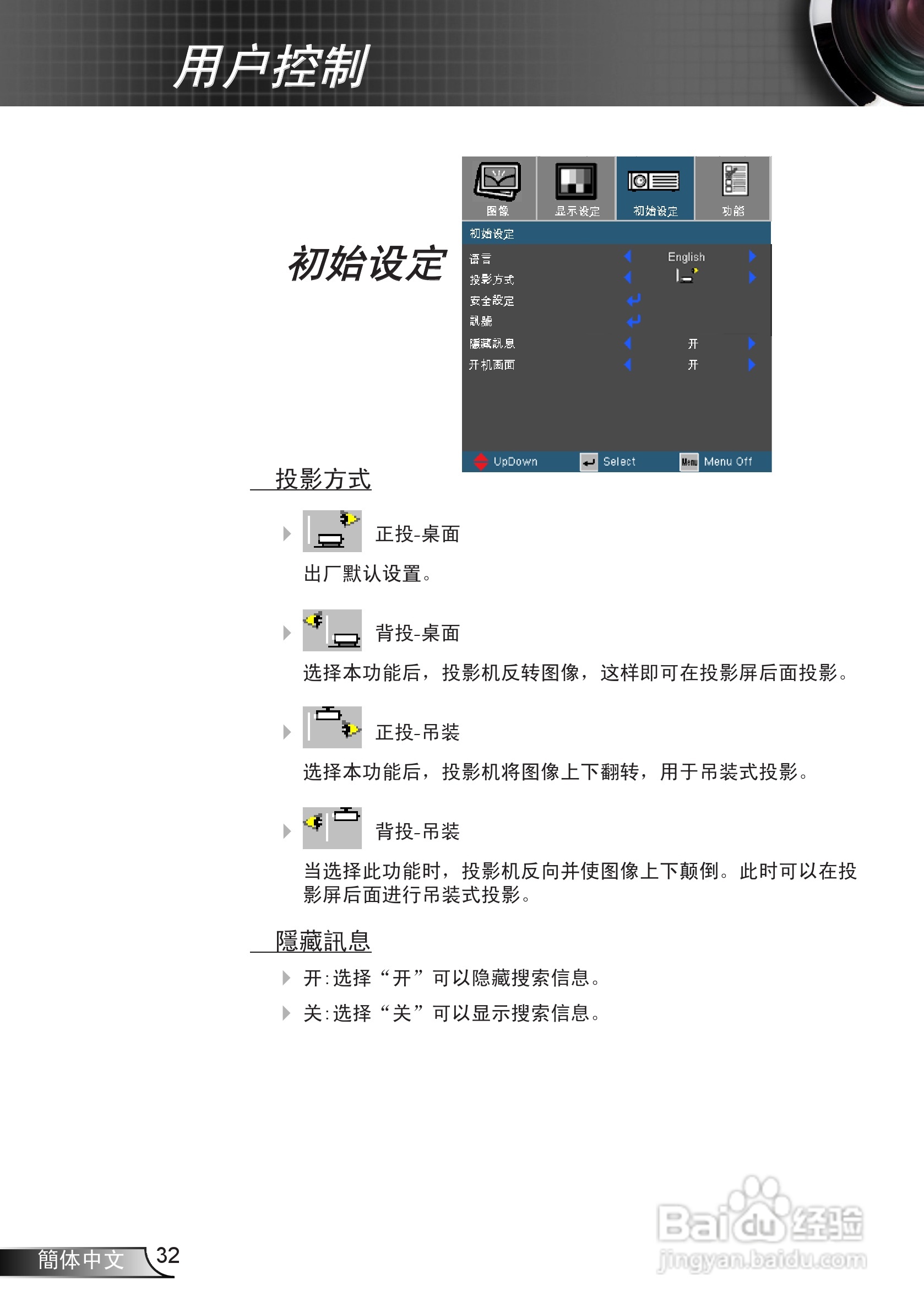 奥图码 DP7130投影机说明书:[4]