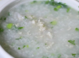 青菜瘦肉粥的做法