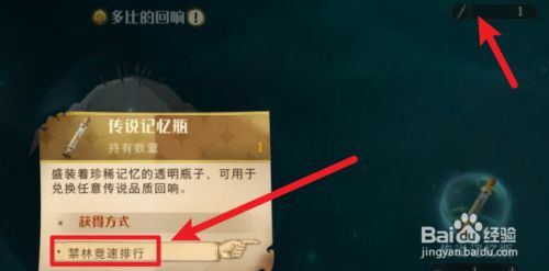 哈利波特魔法觉醒怎么获得传说记忆瓶子